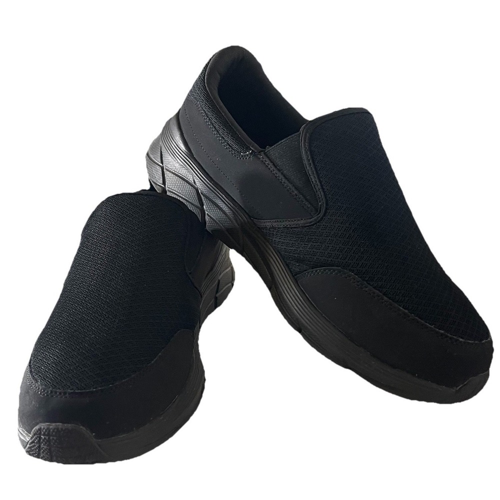 Skechers Equalizer 4.0 Men 10 Extra Wide 4E Black Slip On Shoes 232017WW Comfort